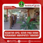 Kegiatan Apel Senin Pagi di Halaman Kantor Diskan